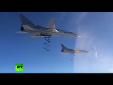 Youtube: New footage of Russian strategic bombers striking targets in Syria