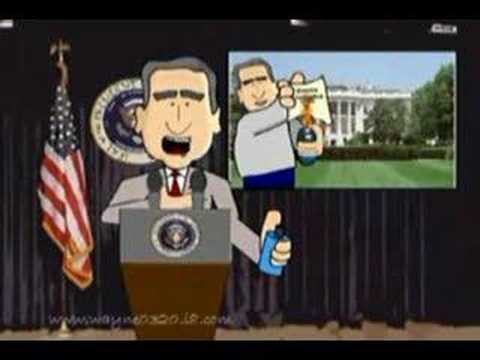Youtube: Bush Cartoon very funny!!!