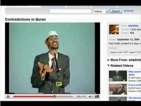 Youtube: Wunder im Koran 8 Tage oder 6