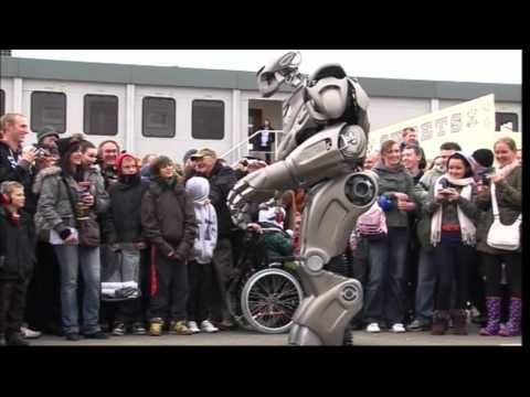 Youtube: TITAN THE  ROBOT REALY FUNNY SEEN HERE AT SANTA POD 2011