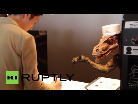 Youtube: Japan: See robo-dinosaurs serve guests at first ever robot hotel