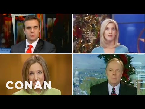 Youtube: Newscasters Agree: A Christmas Present Or Two Or Ten Edition | CONAN on TBS