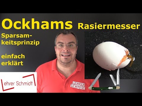 Youtube: Ockhams Rasiermesser -  Warum die einfachste Lösung meistens stimmt! | Lehrerschmidt
