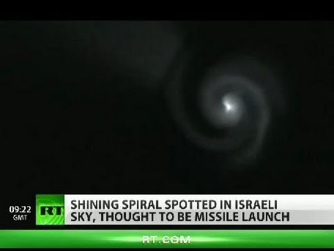 Youtube: UFO? Missile trace? New mystery spiral lights seen over Israel, Middle East