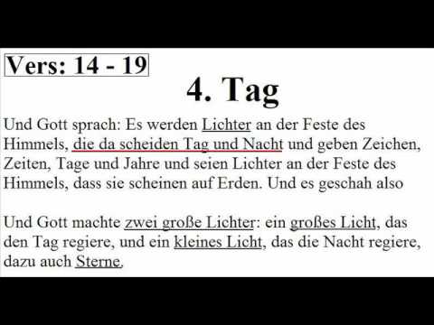 Youtube: DIE BIBEL  -  Die Schöpfungsgeschichte