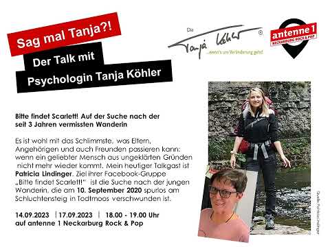 Youtube: Sag mal Tanja!? Bitte findet Scarlett! Über die Suche nach der verschwundenen jungen Wanderin