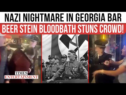 Youtube: “Heil Horror!” Nazi Sympathizer in Gestapo Uniform SMASHES Woman With Beer Stein in Viral Bar Brawl