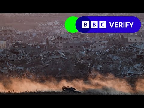 Youtube: BBC Verify investigates Gaza building demolitions | BBC News