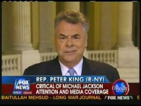 Youtube: Rep. Pete King Denounces Angry Michael Jackson Supporters Who Call Him A Racist