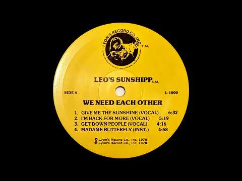 Youtube: Leo's Sunshipp - Give Me The Sunshine (Dj ''S'' Rework)