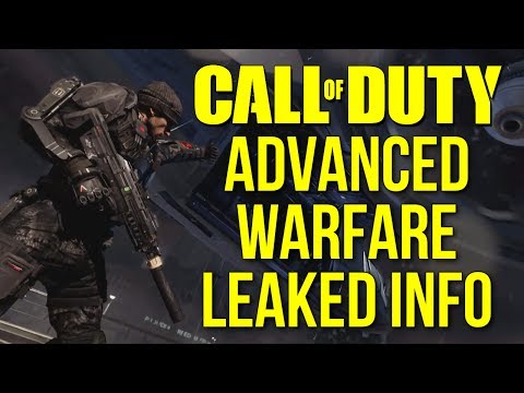 Youtube: Call of Duty: Advanced Warfare Leaked Gameplay Info: Sledgehammer Games' CoD2014 Leak!