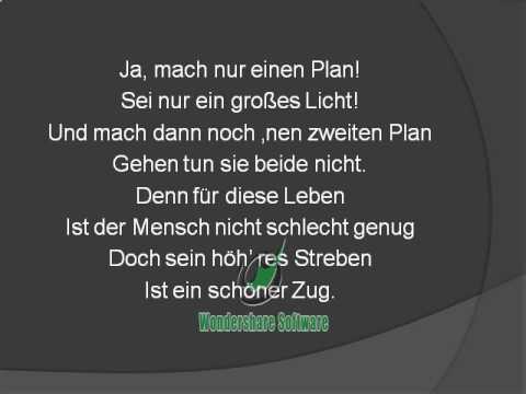 Youtube: Drei Groschen Oper- Das Lied von der Unzulänglichkeit menschlichen Strebens