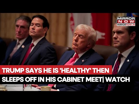 Youtube: Trump schläft während einer Kabinettssitzung, während Rubio ihn lobt – nur Minuten, nachdem er er...