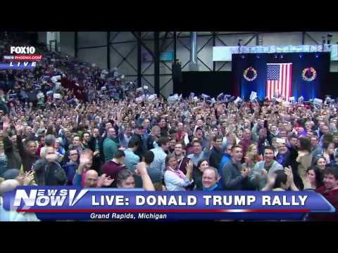Youtube: FNN: The Media Finally Pans The Cameras At The Donald Trump Rally In Grand Rapids, Michigan