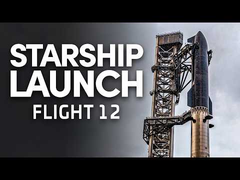 Youtube: SpaceX Starship Flight 12 Attempt 2 - LAUNCH STREAM