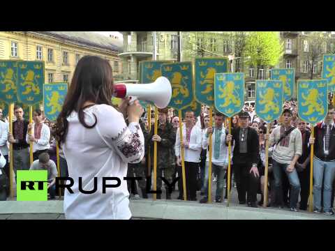 Youtube: Ukraine: Lvov march honours Nazi volunteers