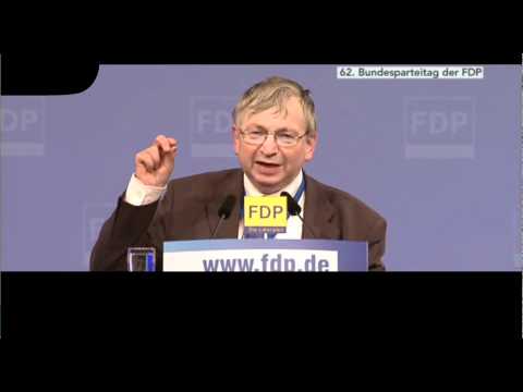 Youtube: Rudolf Rentschler (FDP) - 13.05.2011 Bundesparteitag Rostock