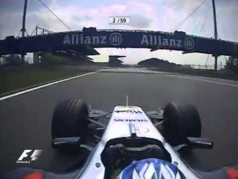 Youtube: Kimi Raikkonen's Suspension Failure - Nürburgring 2005