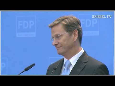 Youtube: NEW:Guido Westerwelle snubs BBC reporter for English question at press conference