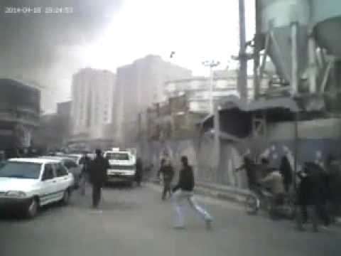 Youtube: Iran 27 Dec 09 Police Car running over people