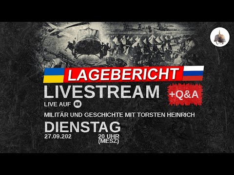 Youtube: Livestream: Ukrainekrieg Lagebericht (110) und Q&A
