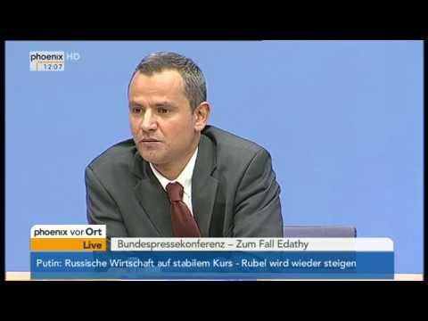 Youtube: Bundespressekonferenz: Sebastian Edathy nimmt Stellung zu den Vorwürfen am 18.12.2014