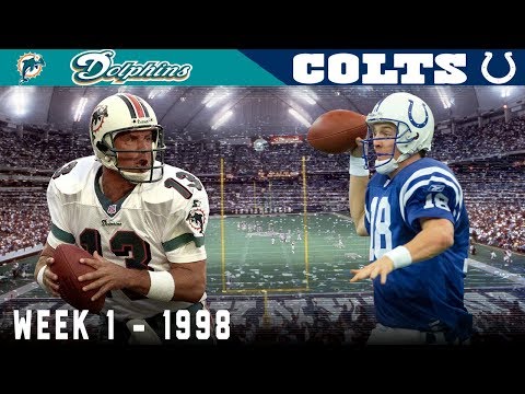 Youtube: Peyton Manning's FIRST Game! (Dolphins vs. Colts, 1998) | NFL Classic Game Highlights