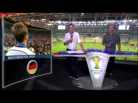 Youtube: Germany - Argentina world cup final Post game interviews (German)