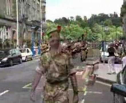 Youtube: Black Watch marching in to town