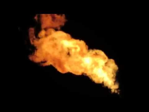 Youtube: Flaring natural gas in western North Dakota - Dunn County