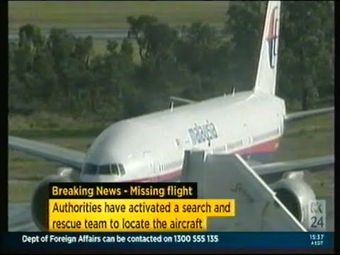 Youtube: MH370 First News Reports About Missing Plane March 8 2014
