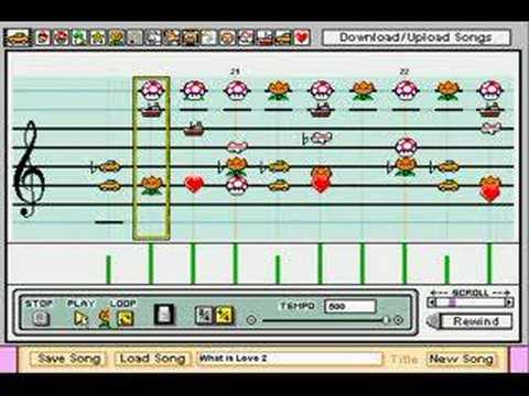 Youtube: What is Love? on Mario Paint Composer