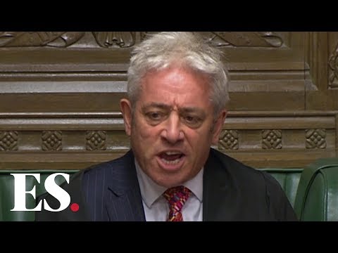 Youtube: Order Order! John Bercow's best bellows as Speaker of the House of Commons