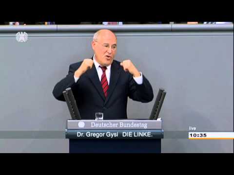 Youtube: Gregor Gysi, DIE LINKE: Von Merkel und Steinbrück keine knallharte Alternative für Europa