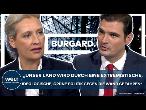 Youtube: BURGARD: Alice Weidel - "Unser Land wird durch eine extremistische Politik gegen die Wand gefahren"