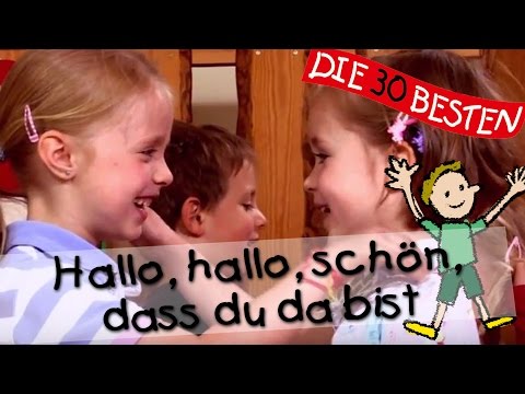Youtube: 👩🏼 Hallo, hallo schön, dass du da bist - Singen, Tanzen und Bewegen || Kinderlieder