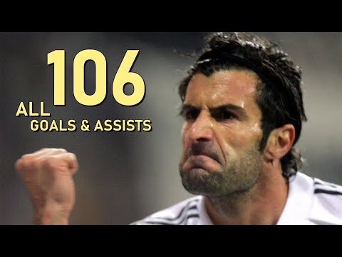 Youtube: Luis Figo All 106 Goals & Assists for Real Madrid