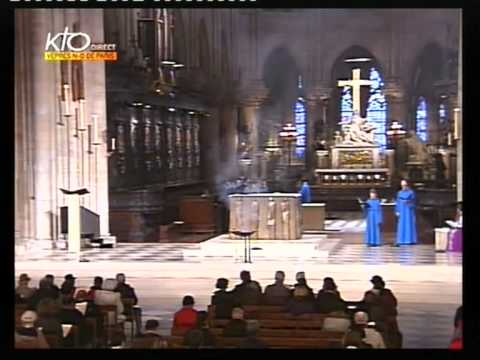 Youtube: Psaume 114 (Le Seigneur défend les petits)  -  Vêpres  -  Notre Dame de Paris   (KTO)