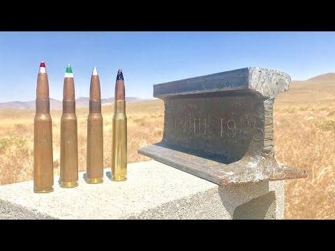 Youtube: 50 CAL VS TRAIN TRACK RAIL