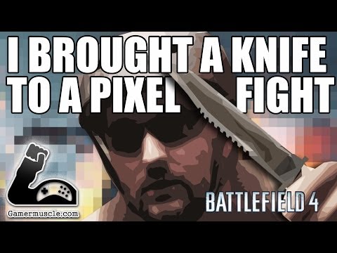 Youtube: I BROUGHT A KNIFE TO A PIXEL FIGHT - Gamer Muscle Music