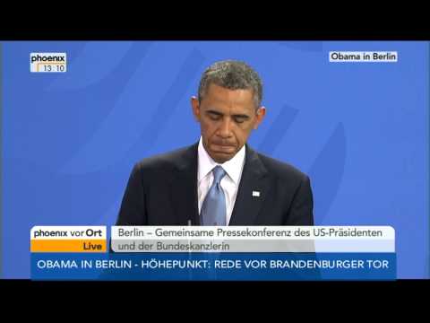 Youtube: Pressekonferenz Barack Obama und Angela Merkel - VOR ORT vom 19.06.2013
