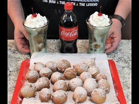 Youtube: Deep Fried Coca-Cola! (Cook-top reads 275..but the oil is 350 degrees!)