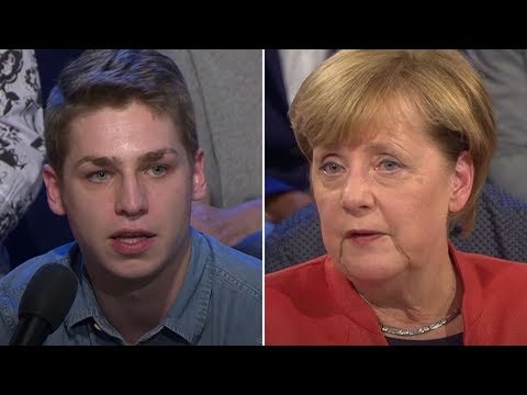 Youtube: ARD-Wahlarena: Frage an Merkel zur Pflege