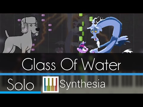 Youtube: Glass of Water - |SOLO PIANO TUTORIAL w/LYRICS| -- Synthesia HD