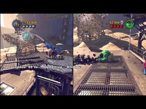 Youtube: LEGO Marvel Super Heroes - Split Screen Co-op Walkthrough Part 1 - Sand Central Station (PS3)