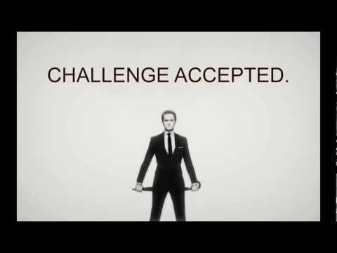Youtube: Barney Stinson SMS TON - "Herausforderung angenommen!"