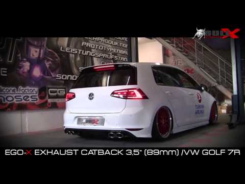 Youtube: BULL X VW Golf 7 R 3,5 CATBACK 89mm