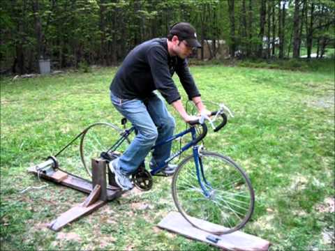 Youtube: Homemade Bicycle Generator - people power for off grid living