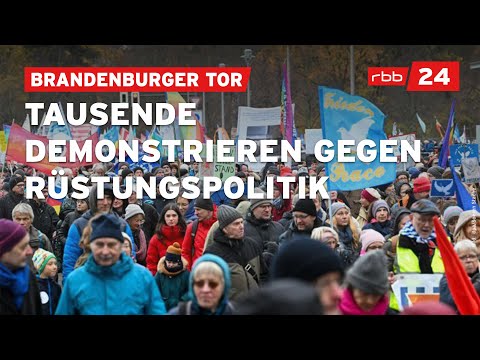 Youtube: Friedensdemo mit Wagenknecht in Berlin: Tausende protestieren gegen Rüstungspolitik