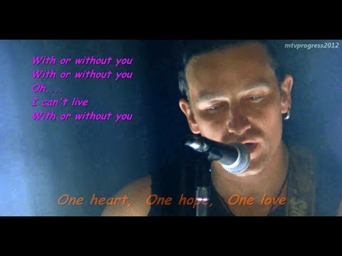 Youtube: U2 - With Or Without You ( live 1987 )[ lyrics ]